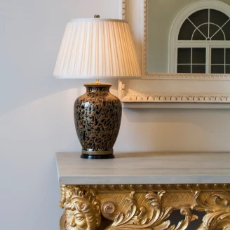 Elstead Bordlampe L <strong>Morris</strong>  Guld, Sort