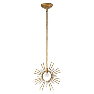 Gilded Nola Hængende Lampe <strong>Sun King</strong>  Guld