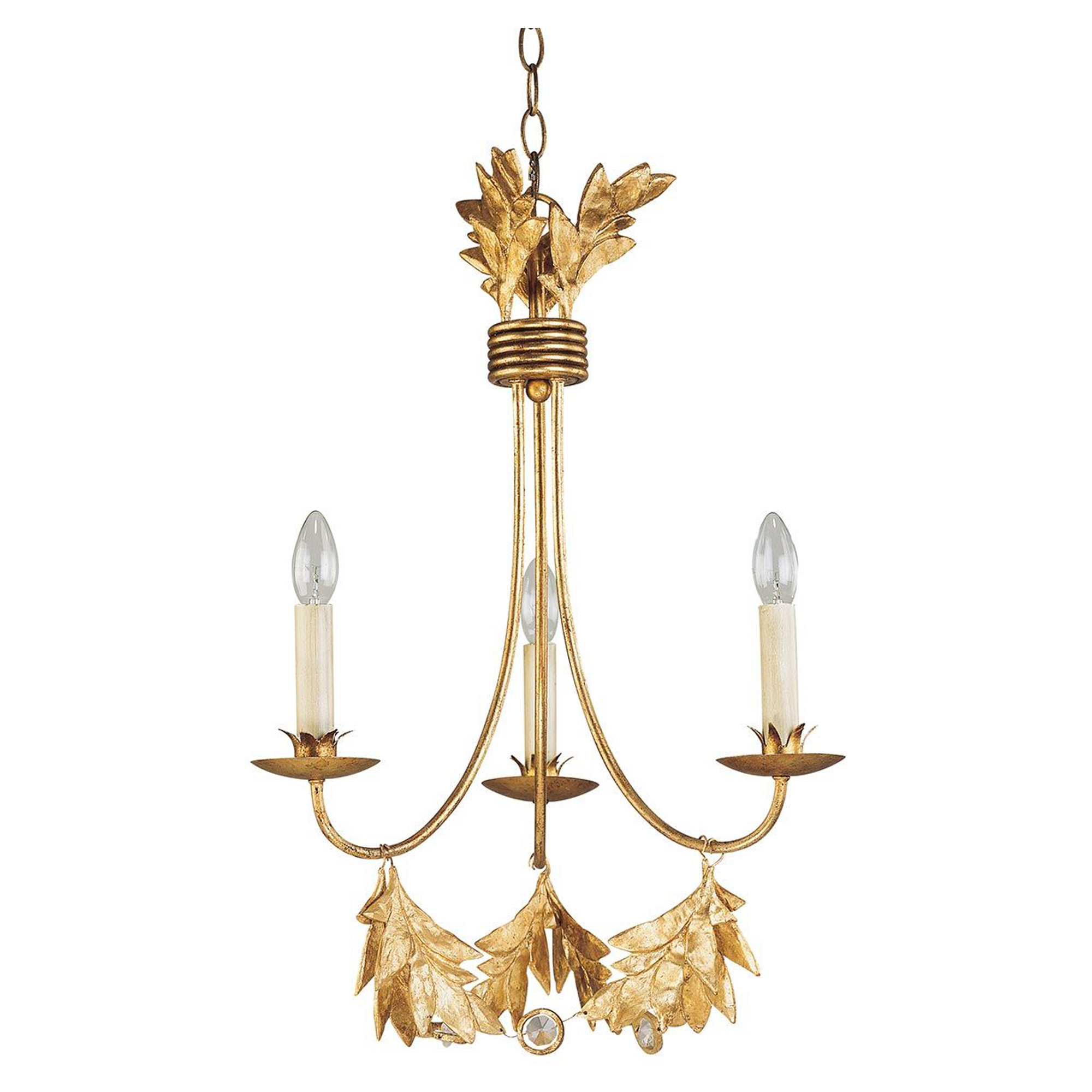 Flambeau Hængende Lampe Trio Sweet Olive Guld