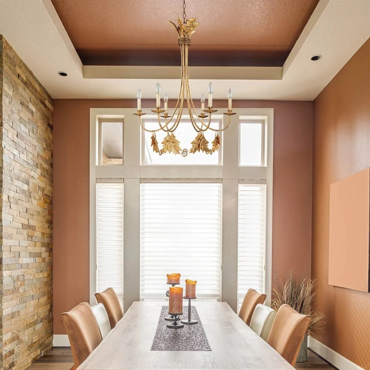 Flambeau Hængende Lampe Hexa Sweet Olive Guld