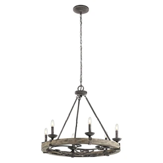 Kichler Hængende Lampe <strong>Taulbee</strong>  Vejrbidt Zink Ø 72 cm