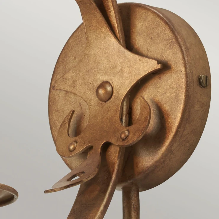 Elstead Væglampe med Krystal Windsor Guld