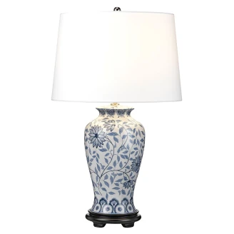 Elstead Bordlampe <strong>Ying</strong>  Blå, Hvid