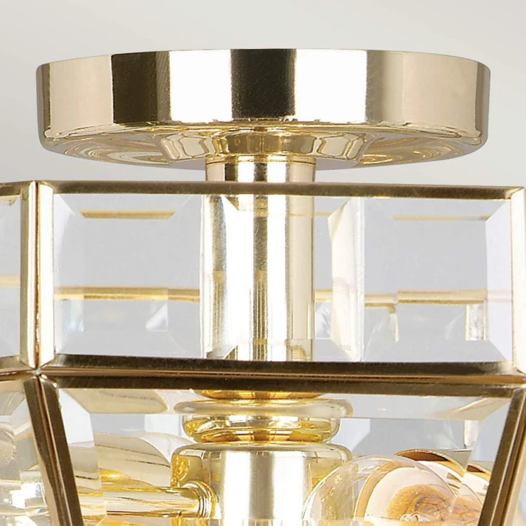 Elstead Loftlampe Old Park Poleret Messing