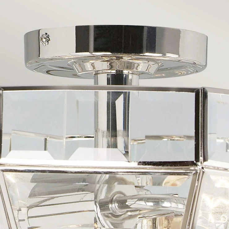 Elstead Loftlampe Old Park Poleret Nikkel