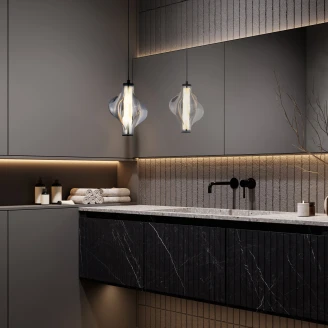 Hængelampe Uno <strong>Edda</strong>  Sort Blank