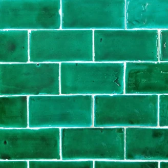 AlteretHåndlavet Vægflise <strong>Subway</strong>  Verde Blank 8x15 cm