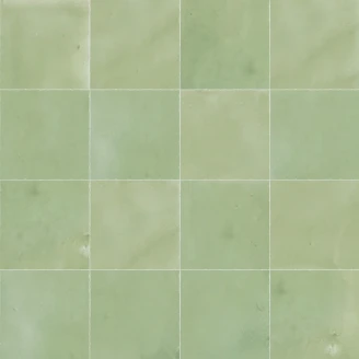Alteret Håndlavet Vægflise <strong>Zellige Alteret</strong>  Grøn Jade Blank 10x10 cm
