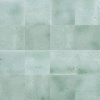 Alteret Håndlavet Vægflise <strong>Zellige Alteret</strong>  Agua Marina Blank 10x10 cm