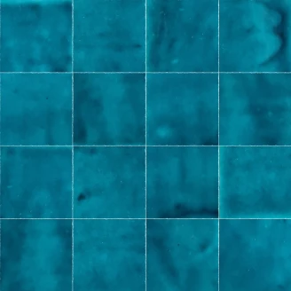 Alteret Håndlavet Vægflise <strong>Zellige Alteret</strong>  Azul Posidonia Blank 10x10 cm