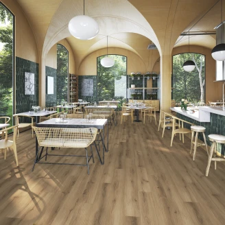 Dune Vinylgulv SPC <strong>Roble Ultramatt</strong>  Caoba 23x184 cm