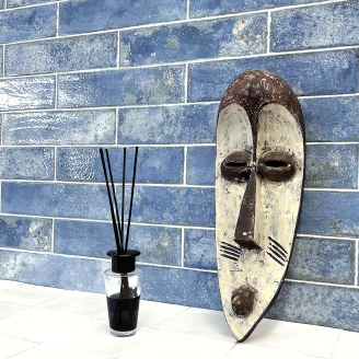 Klinker <strong>Lustre</strong>  Blå Mat 7x28 cm