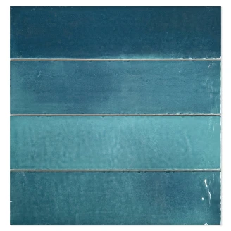 Vægflise <strong>Alcazar</strong>  Blå Blank 8x30 cm