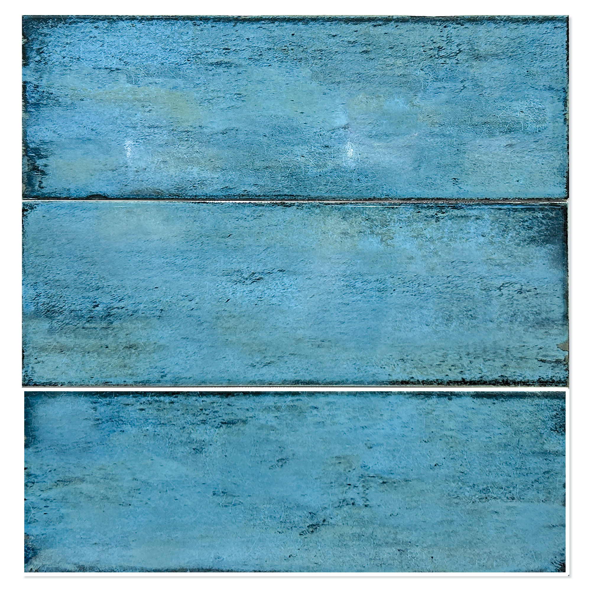 Vægflise Drift Blå Blank 12x35 cm