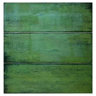 Vægflise <strong>Drift</strong>  Grøn Blank 12x35 cm