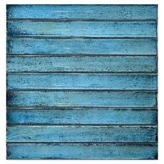 Vægflise <strong>Drift</strong>  Blå Kit Kat Blank-Relief 12x35 cm