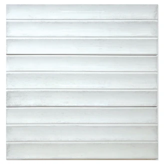 Vægflise <strong>Drift</strong>  Hvid Kit Kat Blank-Relief 12x35 cm