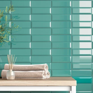 Vægflise <strong>Modul</strong>  Turkis Facade Blank 5x15 cm
