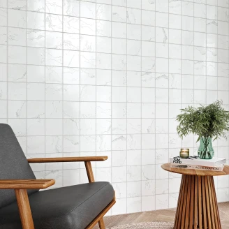 Marmor Klinker <strong>Niveo</strong>  Hvid Mat 12x12 cm