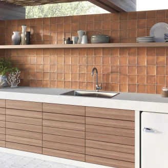 Klinker <strong>Portlligat</strong>  Rød Mat 12x12 cm