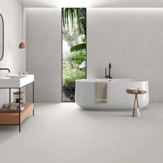 Kakel <strong>Kysten</strong>  Hvid Mat 30x90 cm (Hvid pasta)