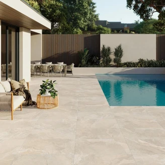 Udendørs Klinker <strong>Lenor</strong>  Varmbeige Mat 60x120 cm Tykkelse 20 mm