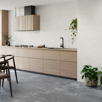 Vægflise <strong>Nalin</strong>  Grå Mat-Relief 30x90 cm