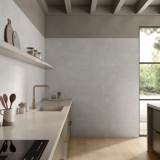 Vægflise <strong>Nalin</strong>  Grå Mat-Relief 33x55 cm