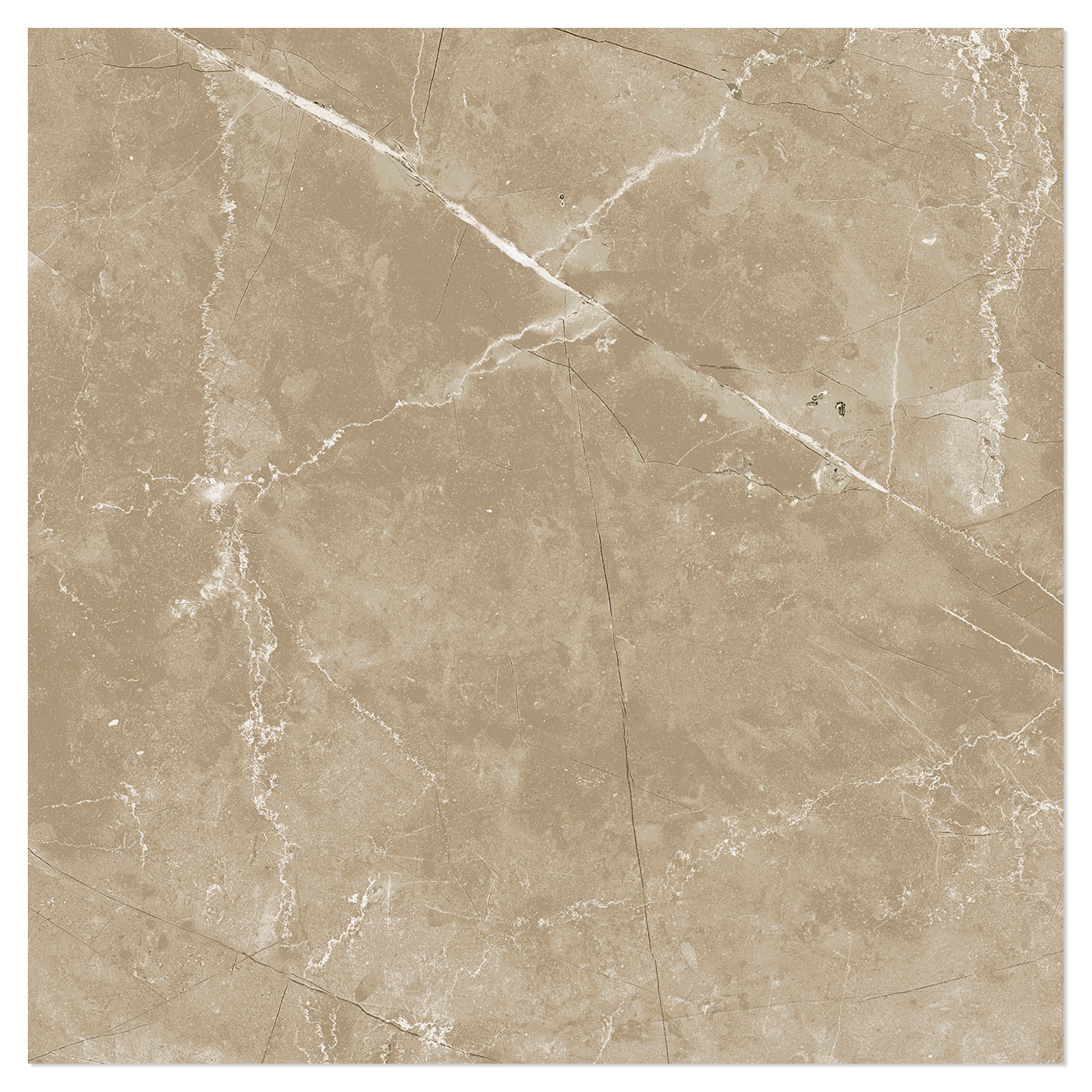 Marmor Klinker Miran Lys Brun Poleret 60x60 cm