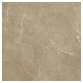 Marmor Klinker <strong>Miran</strong>  Lys Brun Poleret 90x90 cm