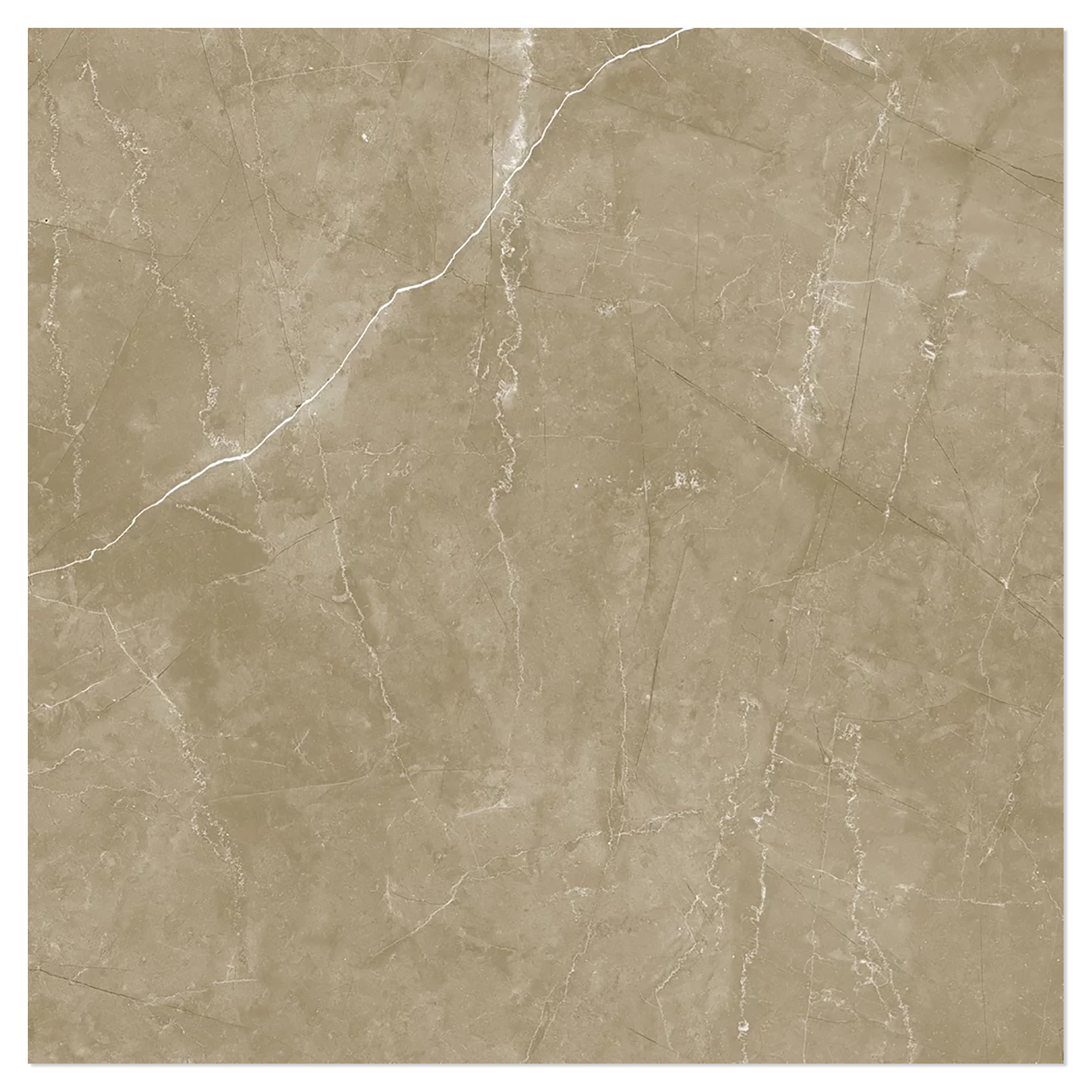 Marmor Klinker Miran Lys Brun Poleret 90x90 cm