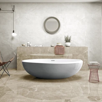 Marmor Klinker <strong>Miran</strong>  Lys Brun Poleret 120x120 cm