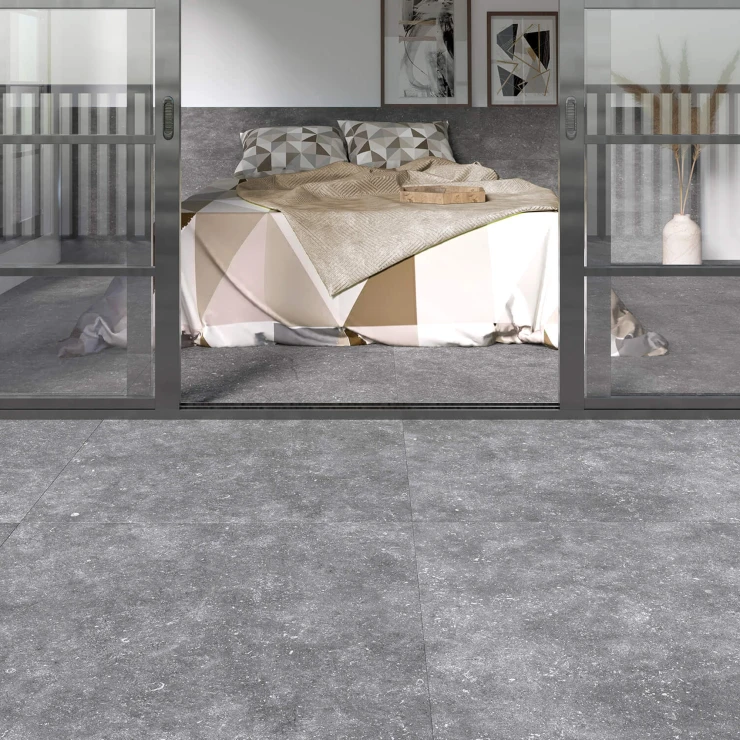 Klinker Lagra Mørkegrå Mat 120x120 cm