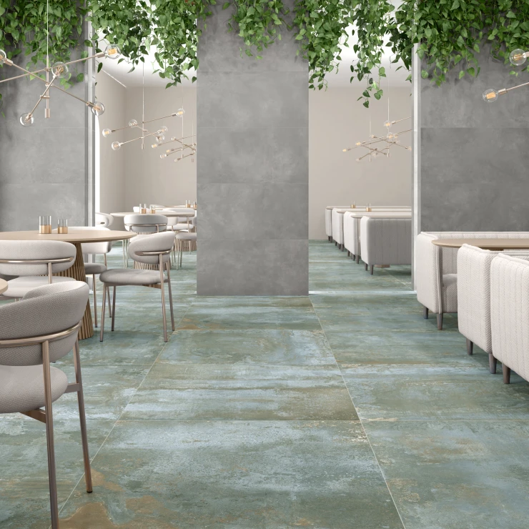 Klinker Ferrox Turkis Mat 120x120 cm