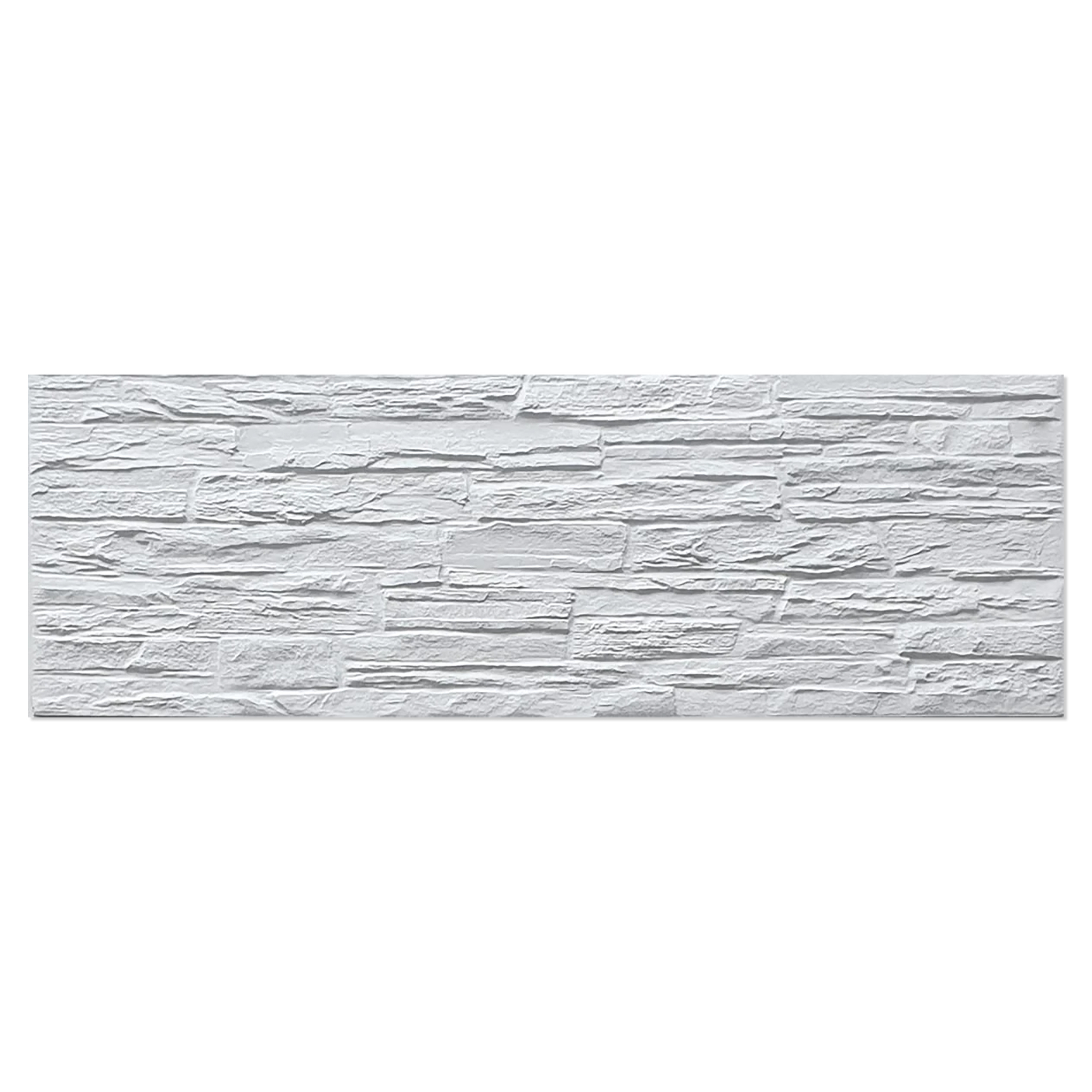 Vægflise Stakka Hvid Mat 17x52 cm