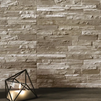 Vægflise <strong>Stakka</strong>  Lys Brun Mat 17x52 cm