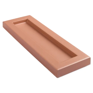 Natucer Vægflise <strong>Kahn</strong>  Clay Hörn Blank-Relief 7x27 cm