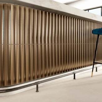 Natucer Vægflise <strong>Jazz Natucer</strong>  Copper Blank-Relief 17x40 cm