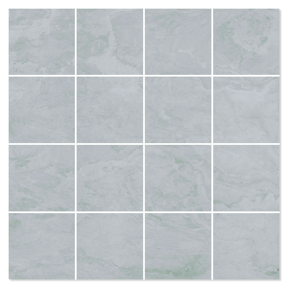 Mosaik Klinker Trendtime Lysegrå Mat 30x30 (7x7) cm