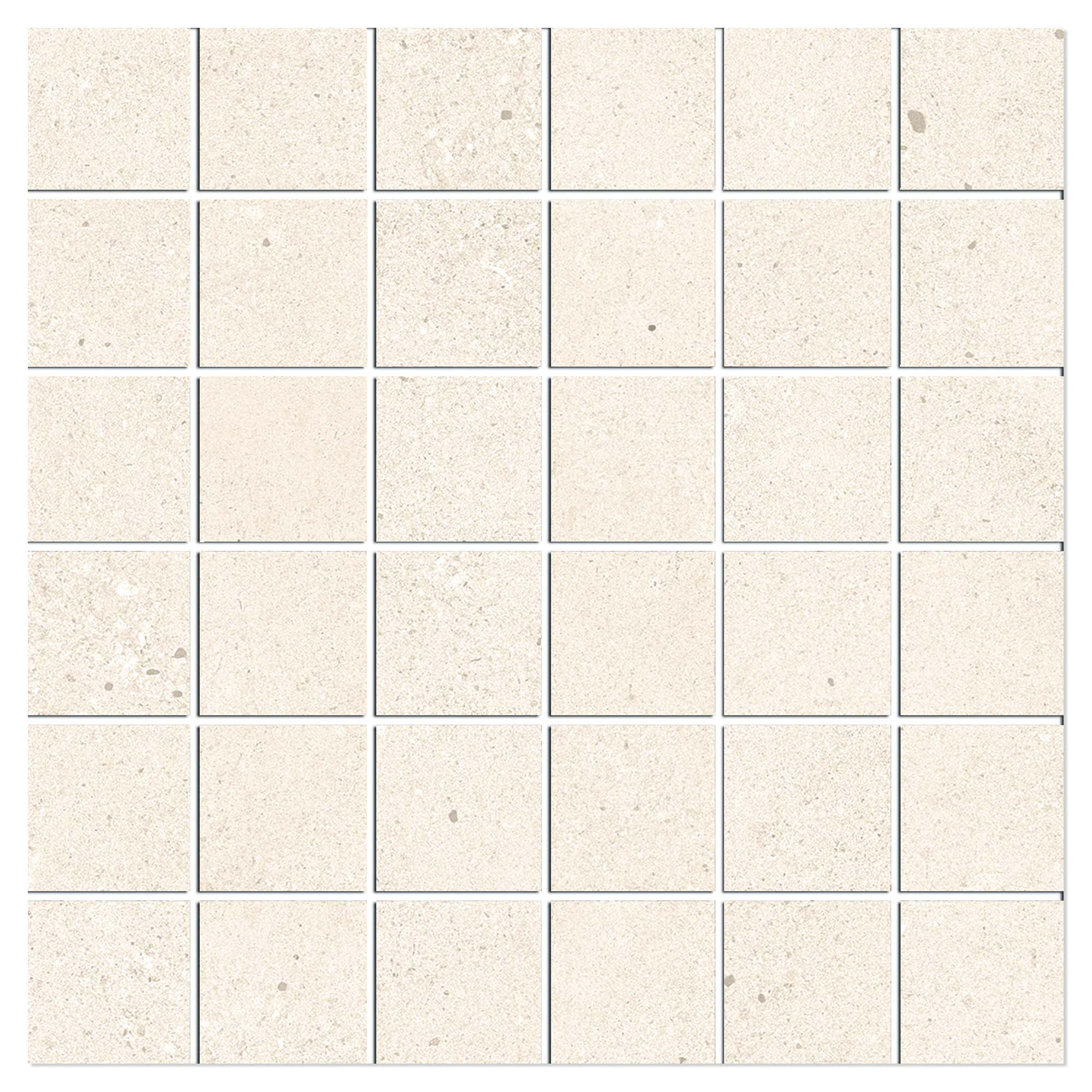 Mosaik Klinker Brightspark Beige Mat 30x30 (5x5) cm