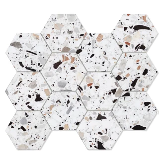 Unicomstarker Heksagon Mosaik Klinker <strong>Venice</strong>  San Marco Mat 30x34 cm