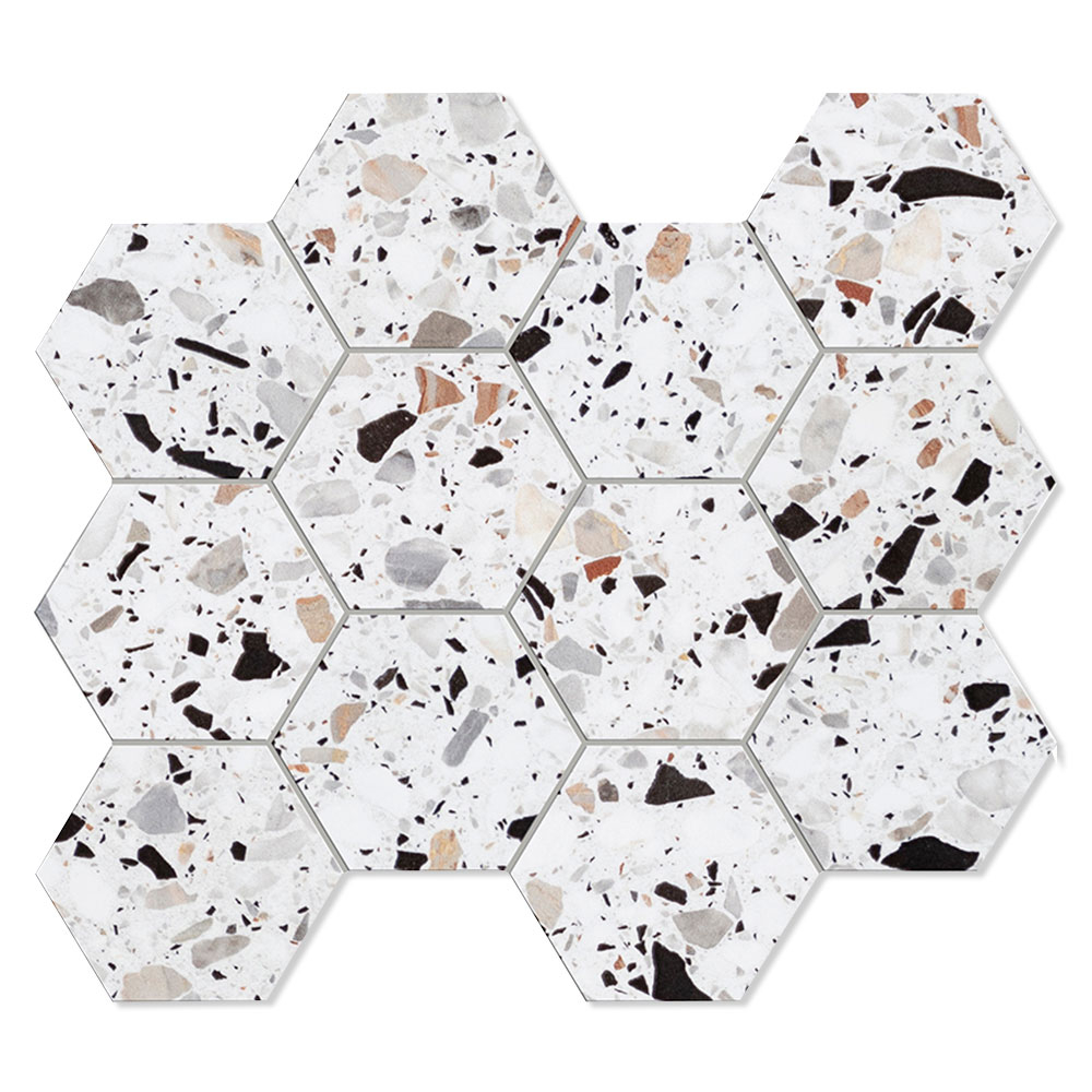 Unicomstarker Heksagon Mosaik Klinker Venice San Marco Mat 30x34 cm