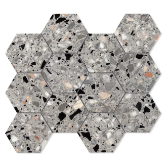 Unicomstarker Heksagon Mosaik Klinker <strong>Venice</strong>  Giudecca Mat 30x34 cm