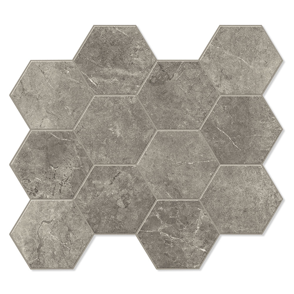 Unicomstarker Heksagon Mosaik Klinker Evostone Dune Mat 30x34 cm