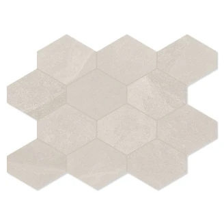Unicomstarker Heksagon Mosaik Klinker <strong>Brazilian Slate</strong>  Storm Beige Mat 25x34 cm