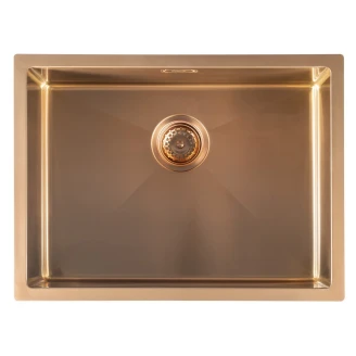 Rustfrit Stål Køkkenvask <strong>Laretta</strong>  Metal Kobber Mat 60x45 cm