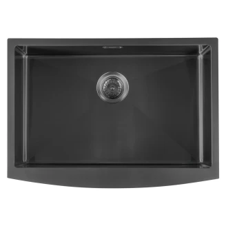 Rustfrit Stål Køkkenvask <strong>Belgravia</strong>  Metal Sort Mat 70x50 cm Butler