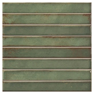 Vægflise <strong>Cielo</strong>  Grøn Mursten Blank 35x35 cm