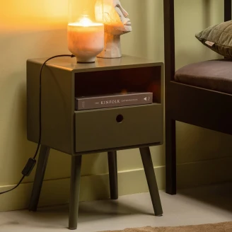 Woood Sofabord/Sengebord <strong>Ozzy</strong>  Varm Grøn