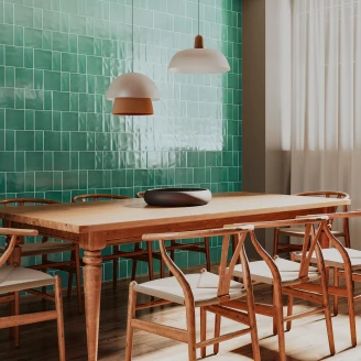 Vægflise <strong>Radiance</strong>  Grøn Blank 15x45 cm